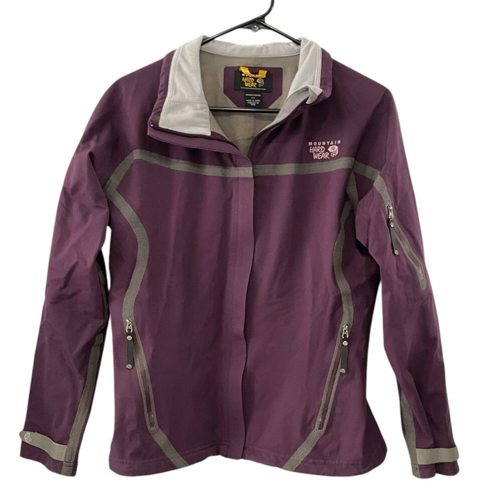 Mountain Hardwear Windstopper Softshell Jacket | Purple Grey Size Small